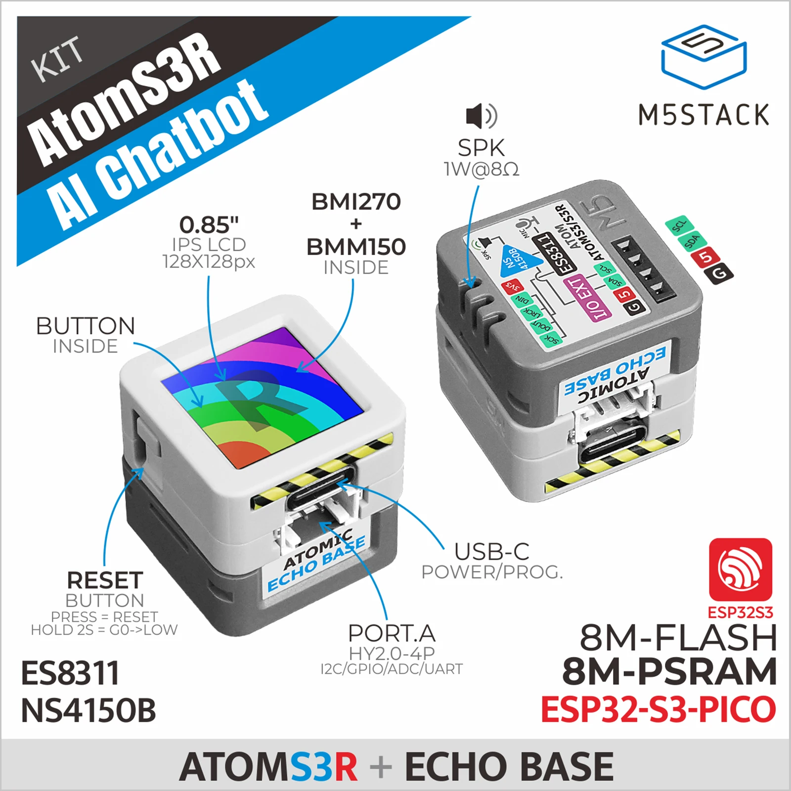 M5Stack AtomS3R AI Kit
