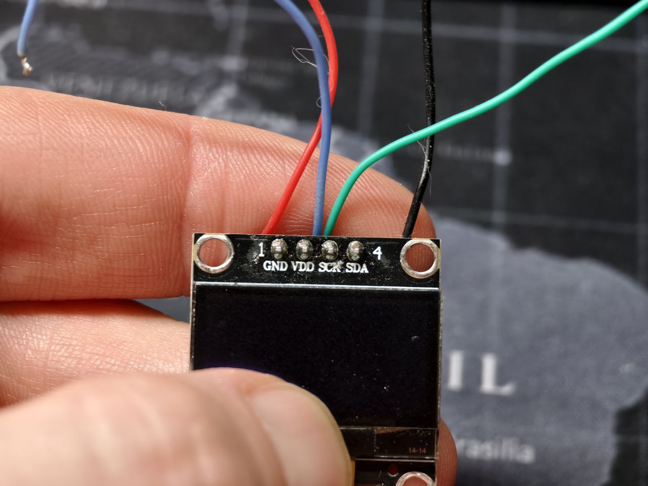 Пайка дисплея